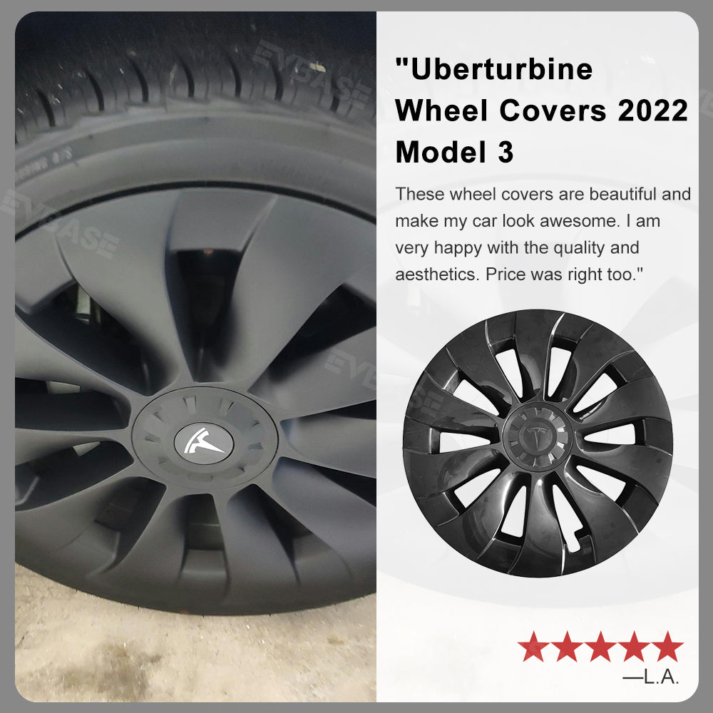 Tesla Model 3 18 Inch Hub Cap Replacement Model 3 Überturbine Wheel Caps Protector Cover Kit 4pcs