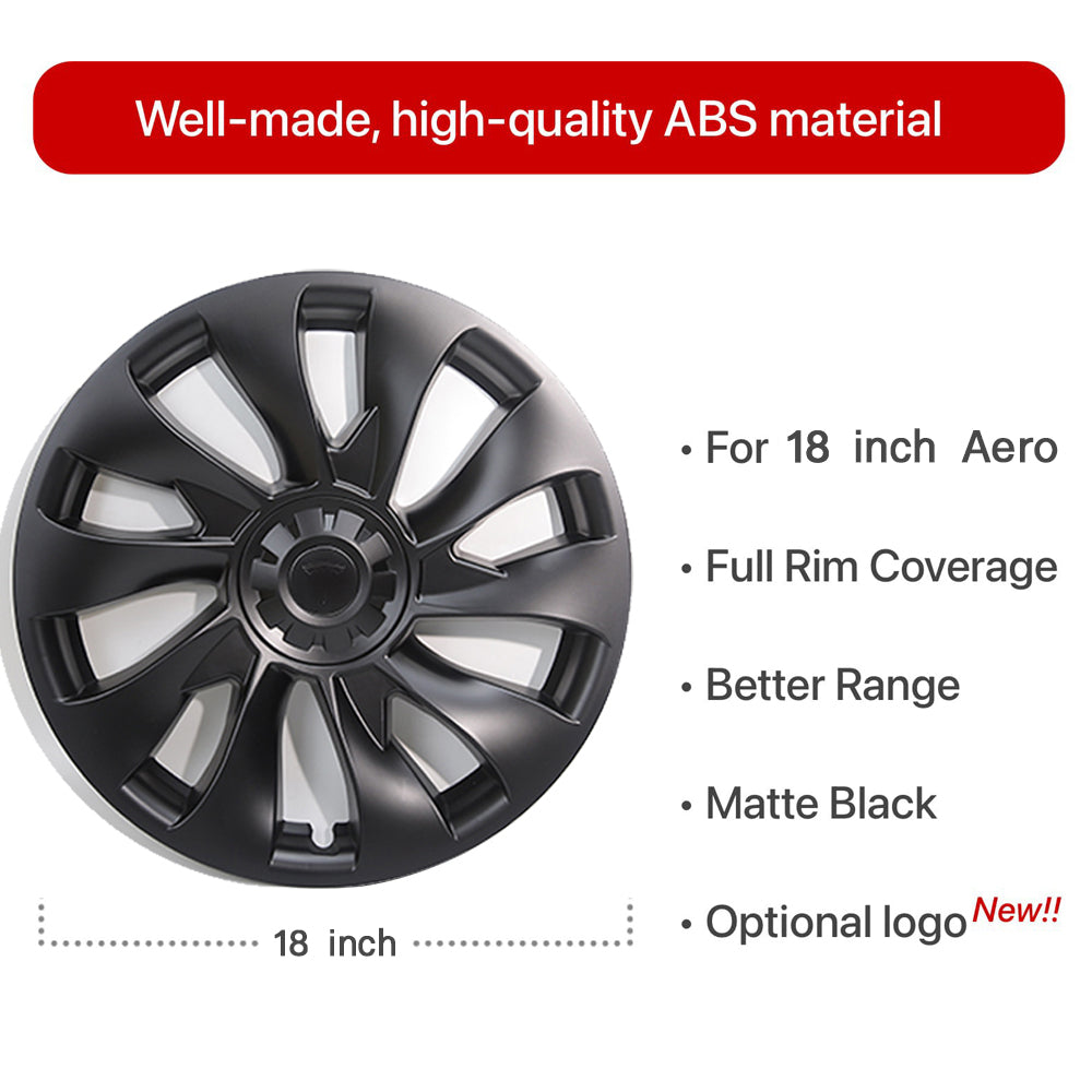 Model 3 18 inch Überturbine Wheel Cover For Tesla 3 18inch Aero Wheel Caps Matte 4PCS