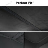 Alcantara Nano Ice Crystal Glass Roof Sunshade for Tesla Model Y L 6-Seater 2026+