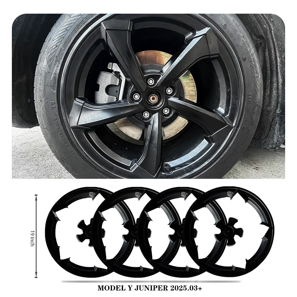 Premium Rim Protector for Model Y Juniper (2026+) 19" Crossflow Wheels – Curb Rash Protection, OEM Fit & Stylish Upgrade
