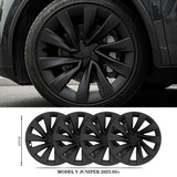2025+ Tesla Model Y Juniper 20-Inch Helix Wheel Covers | Matte Black Finish | OEM Style