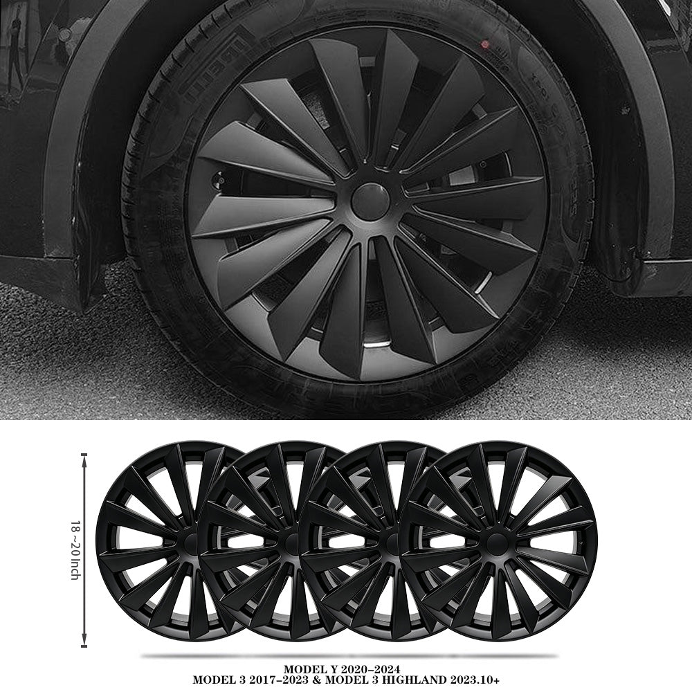 Model 3 Y Hubcaps Wheel Covers Replacement Tesla Wheel Caps Accessories(4 of Set)