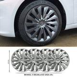 1 Pcs Hubcaps For Tesla 2023+ New Model 3 Highland 18‘’ Photon Wheels - Cyclone Style