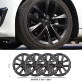 Arachnid Style 18" Wheel Covers for Model 3 2017–2023 Matte Black Set of 4