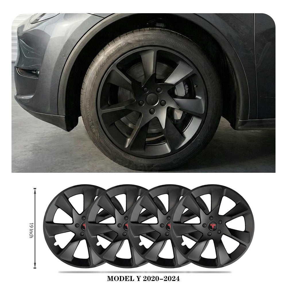 Tessgo 19" Aero Performance Hubcaps Compatible with Tesla Model Y