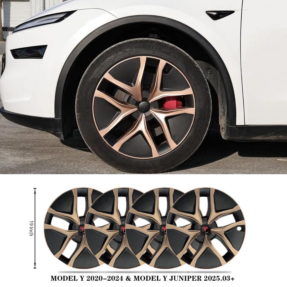 Model Y Juniper Wheel Covers 19 Inch Wheels Hubcaps Performance Look