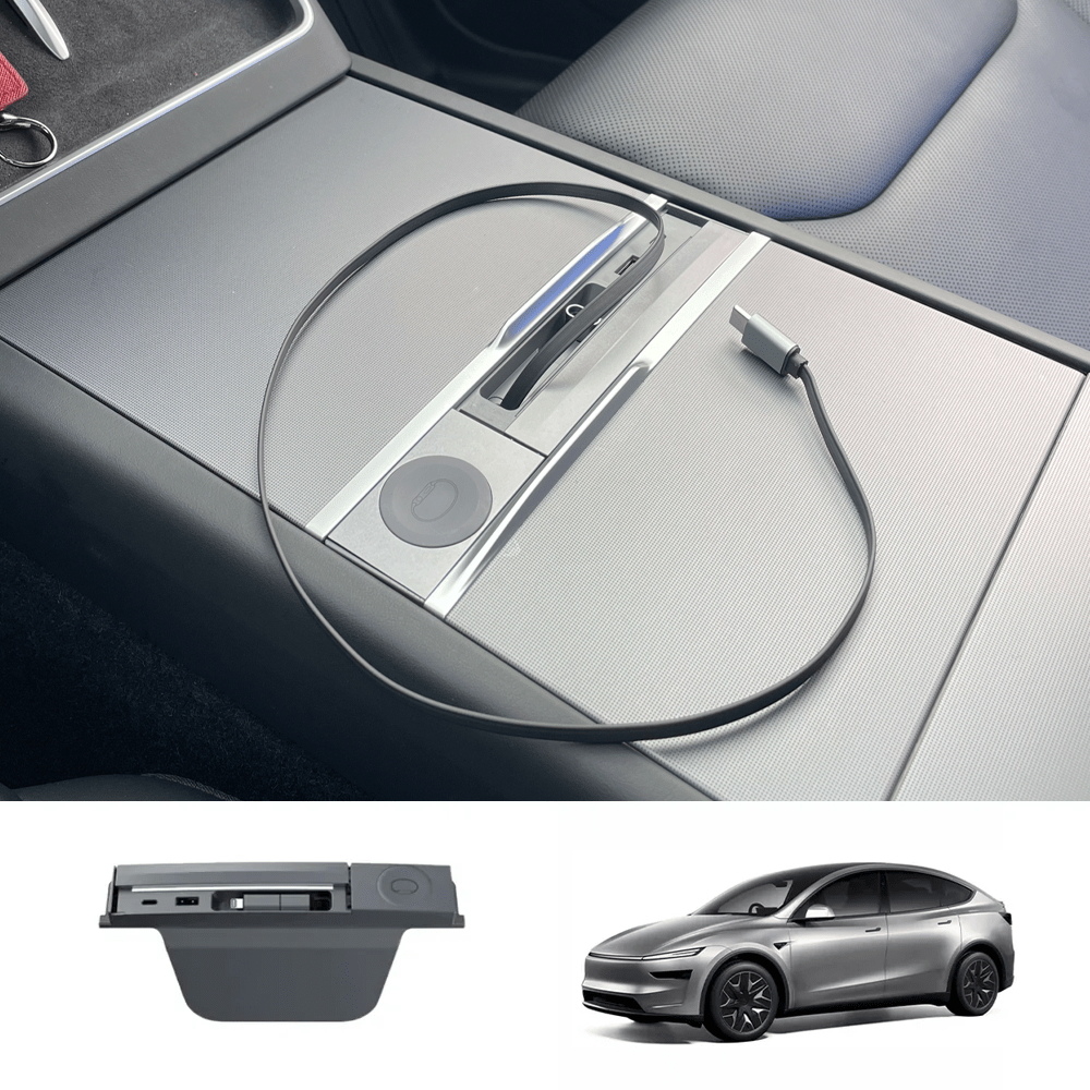 Center Console USB Hub Adapter for Tesla Model Y L 6-Seater 2026+