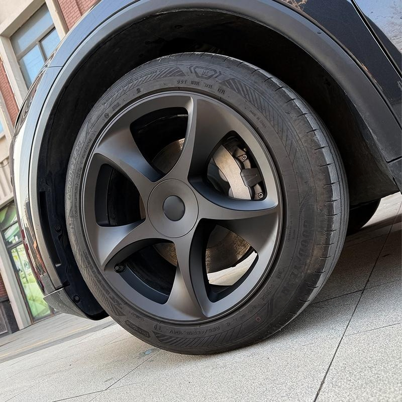 19" 3D Sculpted Crossflow Style Wheel Covers for Model Y Juniper