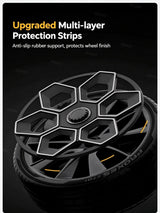 TESSGO 19" Hex Wedge Wheel Covers for Model Y & Juniper – Honeycomb Style