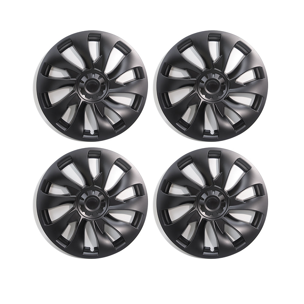 Tessgo Model 3 18inch Überturbine Wheel Cover For Tesla 3 18inch Turbine Wheel Cap Kit 4PCS Matte Black