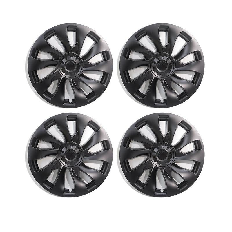 Model 3 Wheel Covers 18inch Model 3 Überturbine For 2017-2023 Tesla 3 18inch Turbine Wheel Cap Kit Matte Black