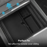Model 3 Highland Storage Box Double Layer Center Console Organizer Tray Silicone Liner