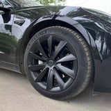 18" Matte Black Aero Style Wheel Covers for Model 3 2017–2023 4PCS