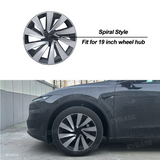 Tessgo "Vortex-Aero" 19" Spiral Style Wheel Covers for Tesla Model Y Juniper