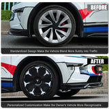 19'' & 20'' Wheels Covers Hub Caps for Model Y Juniper Customized Graphics Wheel Caps 4PCS