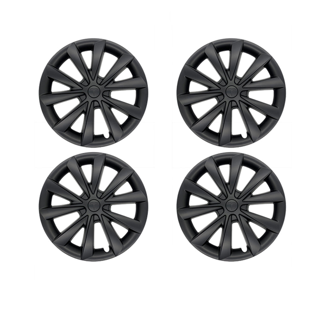 Tessgo Tesla Model 3 Wheel Cover Hubcaps 18 Inch Aero Wheel Covers Replacement 4PCS Matte Black (2017-2023 Year)