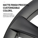 18" Matte Black Aero Style Wheel Covers for Model 3 2017–2023 4PCS