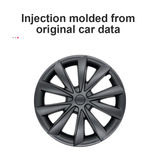 Tessgo Tesla Model 3 Wheel Cover Hubcaps 18 Inch Aero Wheel Covers Replacement 4PCS Matte Black (2017-2023 Year)