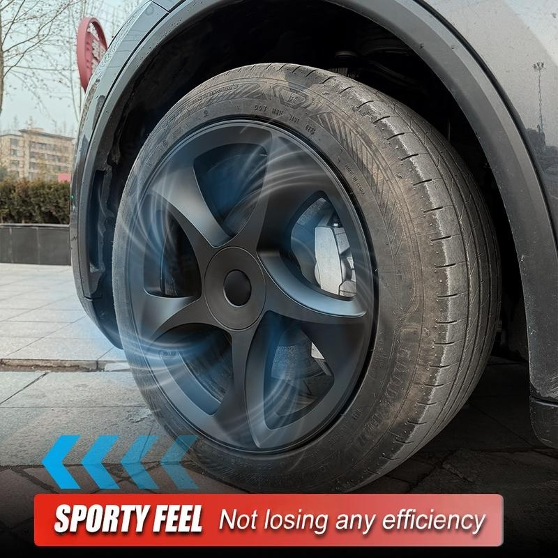 19" 3D Sculpted Crossflow Style Wheel Covers for Model Y Juniper