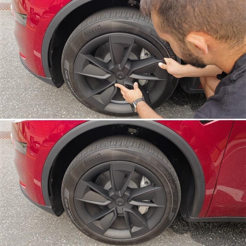 Model Y Juniper 19 Inch Wheel Covers With Performance Style Hub Caps 4PCS