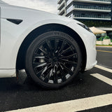 Tessgo Nova Style Wheel Hubcaps (Set of 4) for Tesla 2024+ Model 3 Highland 18'' Photon Wheels (Inspired by 19'' Nova Wheels)