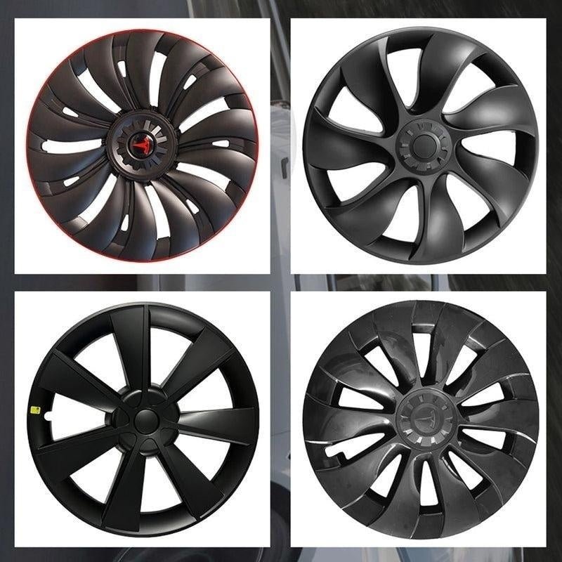 Model 3 Y Hubcaps Wheel Covers Replacement Tesla Wheel Caps Accessories(4 of Set)