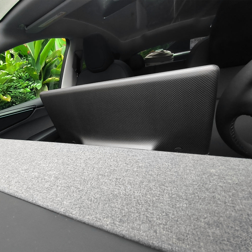 Tesla Model 3 Highland Carbon Fiber Center Screen Cover Back Protector Cap