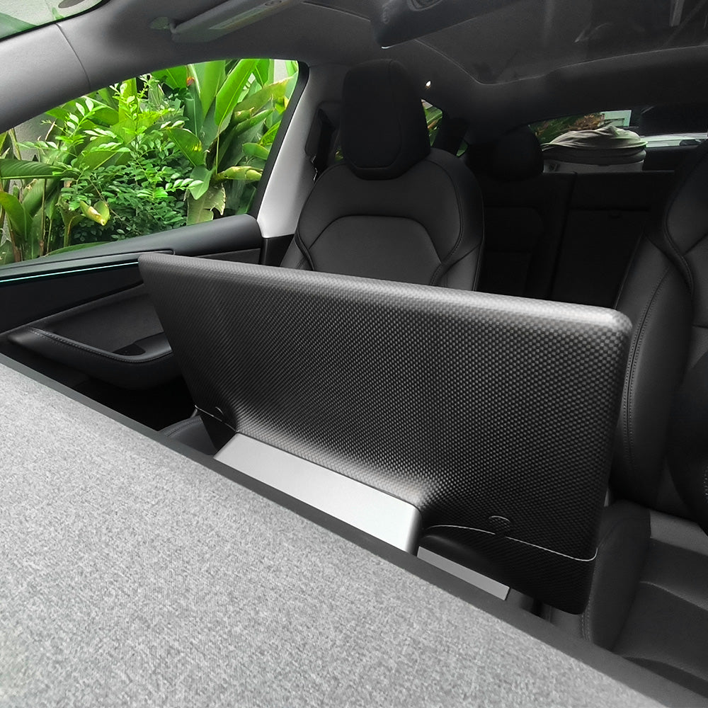 Carbon Fiber Touchscreen Center Cover for 2024+ Tesla Model 3 Highland | 1x1 Plain Weave
