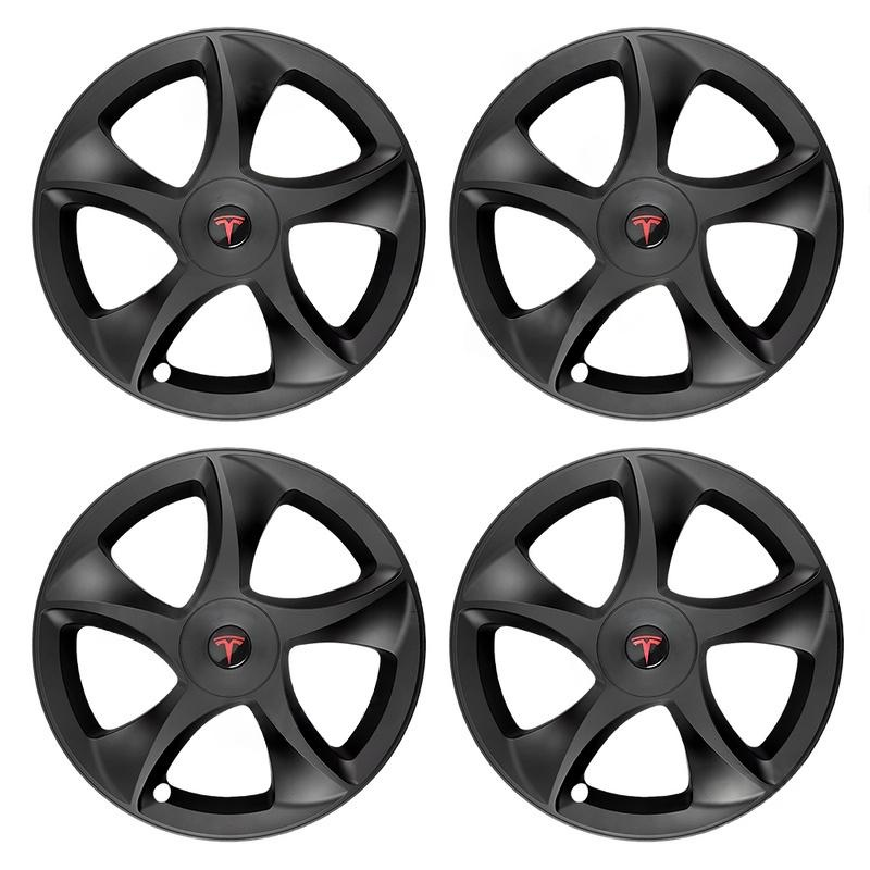 Tessgo 19" Crossflow Style 3D Sculpted Wheel Covers for Tesla Model Y Juniper
