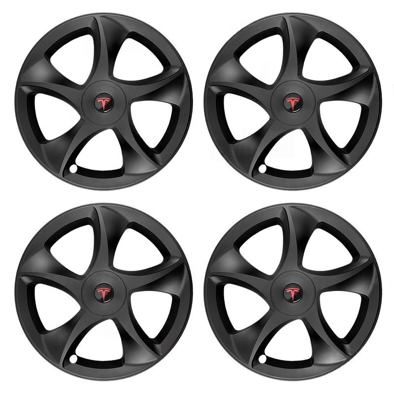 19" 3D Sculpted Crossflow Style Wheel Covers for Model Y Juniper