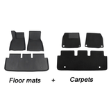 Premium All-Weather Floor Mats for Tesla Model S 2021+ – Heavy-Duty TPE Protection & Luxurious Custom Fit