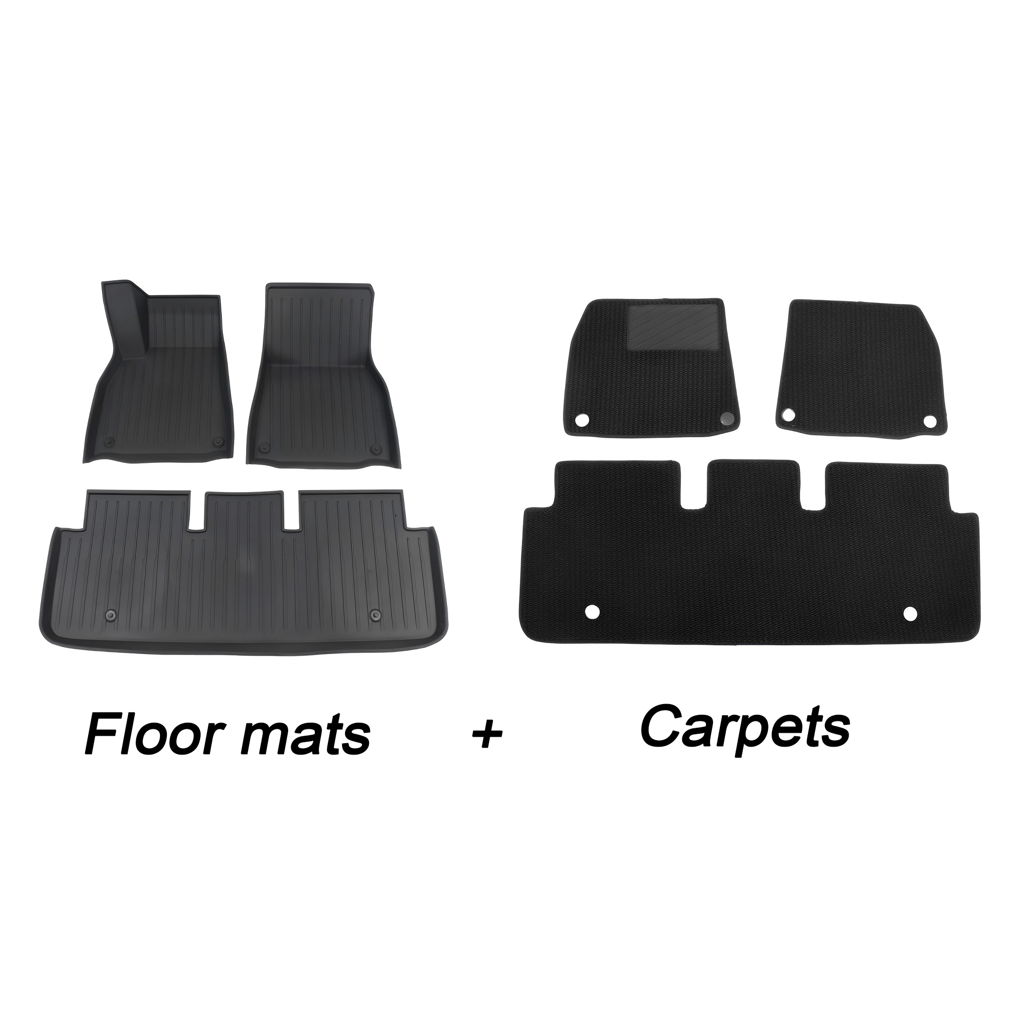 Premium All-Weather Floor Mats for Tesla Model S 2021+ – Heavy-Duty TPE Protection & Luxurious Custom Fit