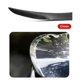 Gloss finish of Carbon Fiber Spoiler installed on Tesla Model 3 Highland