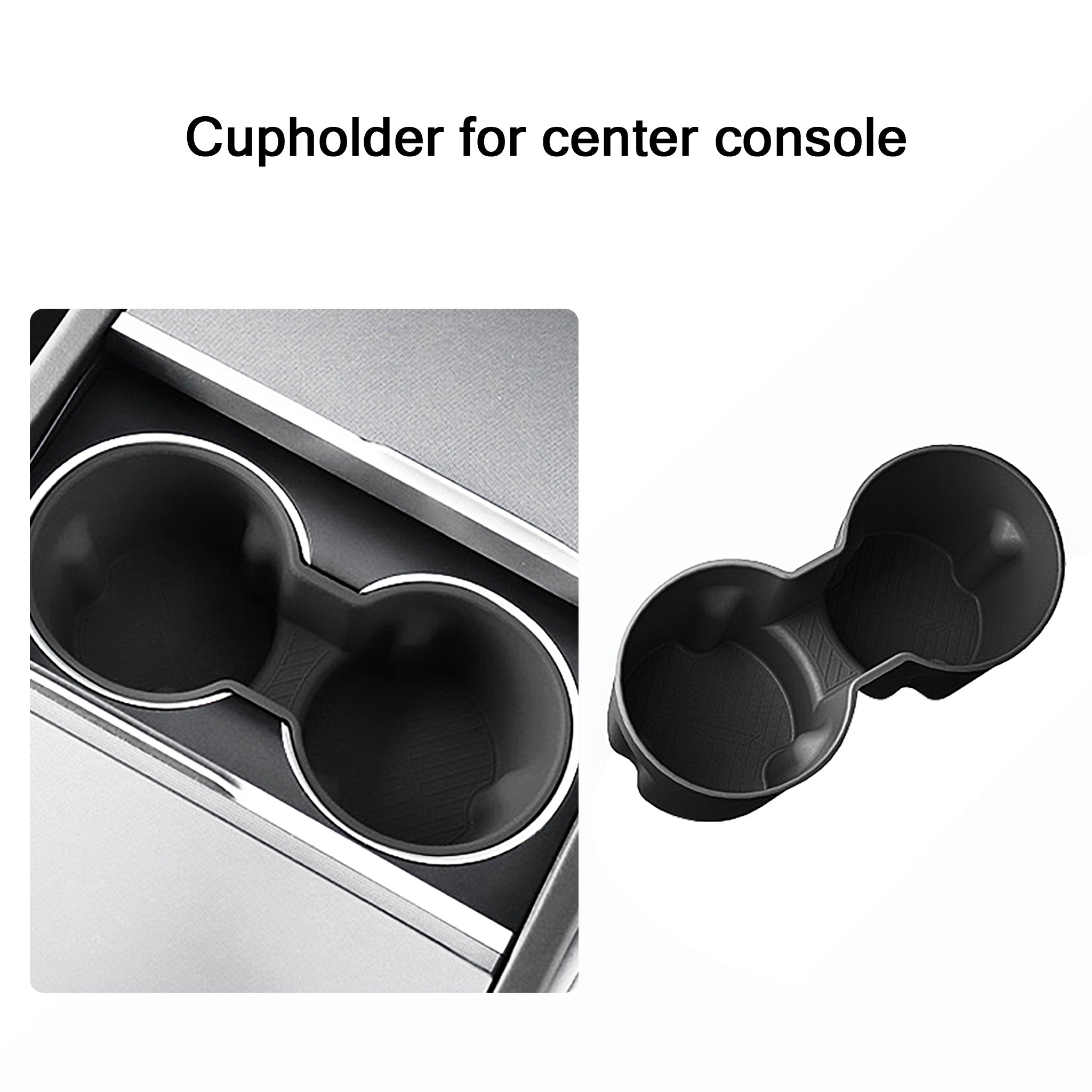 Tesla Model 3/Y Spill-Proof Cup Holder Insert (2024+ Highland & 2025.03+ Juniper) | Secure Silicone Design