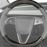 2024 New Model 3 Highland Steering Cover Wheel Overlay -Real Carbon Fiber