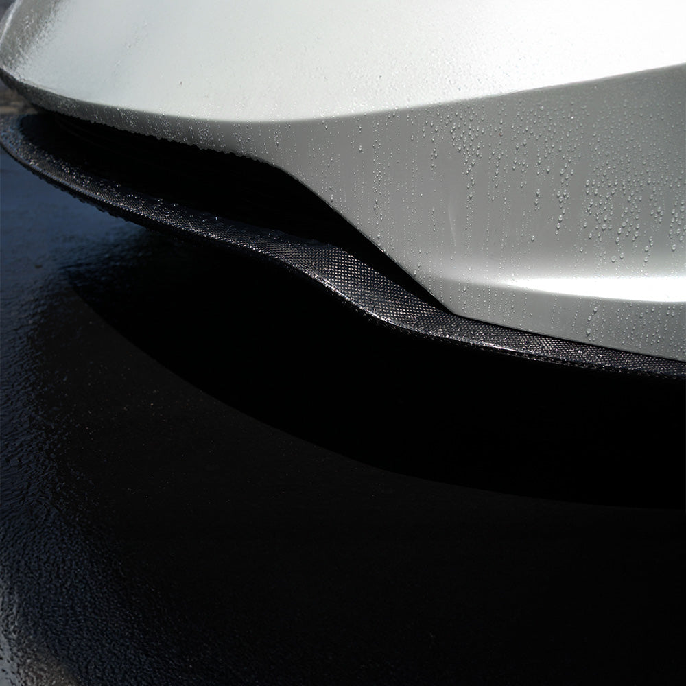 Detail of Tesla Model 3 Highland Performance Carbon Fiber Front Lip