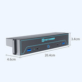 2024+ Tesla Model 3 Premium Center Console USB Hub with 27W Fast Charging & 7-Color Ambient Lighting