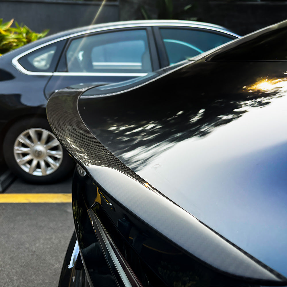2024+ Tesla Model 3 Real Carbon Fiber Spoiler - Enhance Performance & Aerodynamics