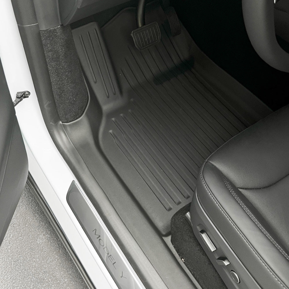 left side of 2025+Model Y Juniper Floor Mats Full Coverage