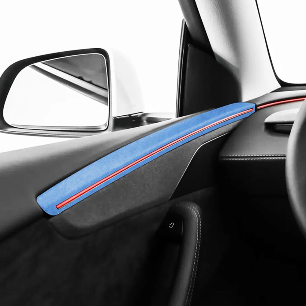 Tessgo Alcantara Door Panel Trim with Ambient Lighting Integration for Tesla Model Y Juniper 2026+