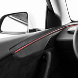 Tessgo Alcantara Door Panel Trim with Ambient Lighting Integration for Tesla Model Y Juniper 2026+