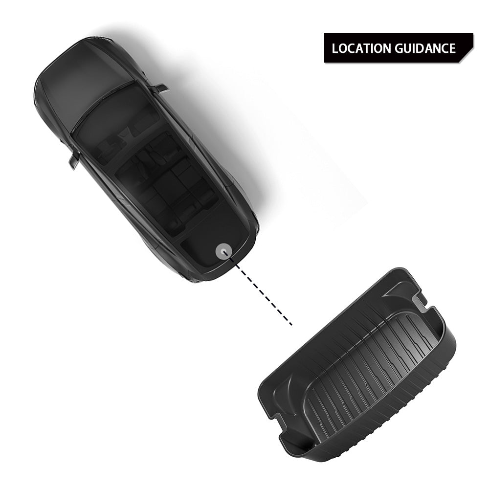 2025+ Tesla Model Y Juniper Custom Trunk Organizer - Premium ABS Storage Box for Rear Sub-Trunk Well