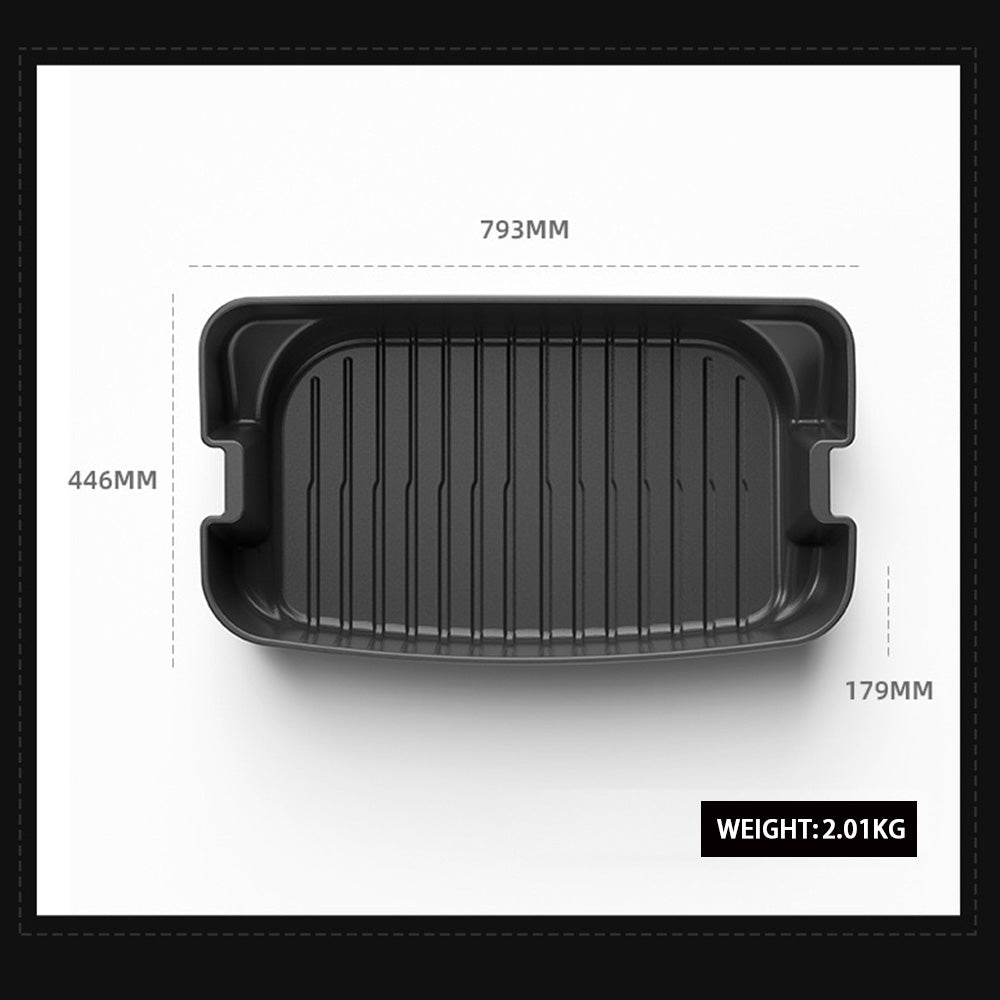 2025+ Tesla Model Y Juniper Custom Trunk Organizer - Premium ABS Storage Box for Rear Sub-Trunk Well