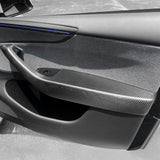 Tesla Model Y Juniper Dry Molded Carbon Fiber Door Armrest Covers
