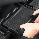 2025+ Tesla Model Y Juniper Premium TPE Rear Console Organizer | Custom Anti-Slip Storage Box for Effortless Backseat Organization