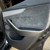 2025+ Tesla Model Y Juniper Dry Molded Carbon Fiber Door Armrest Covers (4 pcs)