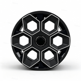 TESSGO 19" Hex Wedge Wheel Covers for Model Y & Juniper – Honeycomb Style