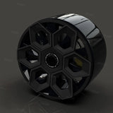 TESSGO 19" Hex Wedge Wheel Covers for Model Y & Juniper – Honeycomb Style
