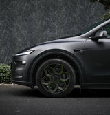 TESSGO 19" Hex Wedge Wheel Covers for Model Y & Juniper – Honeycomb Style