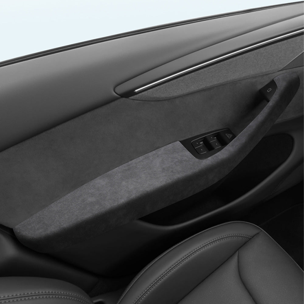 Tessgo Premium Alcantara Door Armrest Cover for Tesla Model Y Juniper 2026+